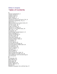 Table of Contents