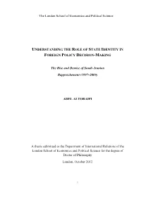 Understanding the Role of State Identity in Foreign Policy Decision-Making