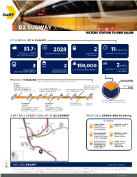 D2 Subway Second Cbd Alignment $1.7B 3 2 2028