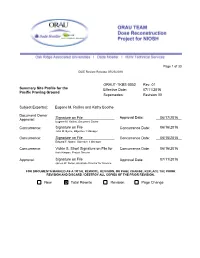 ORAUT-TKBS-0052, Summary Site Profile for the Pacific Proving