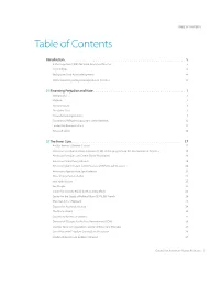 TABLE of CONTENTS Table of Contents