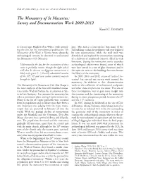 The Monastery of St Macarius: Survey and Documentation Work 2009-2012