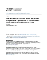 Understanding Effects of Changes in Land Use, Environmental Parameters, Habitat Characteristics on the Great Basin Aquatic Inver