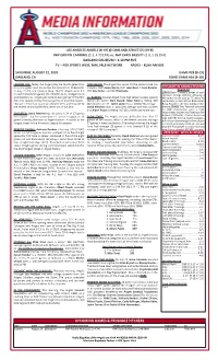 08-22-2020 Angels Game Notes