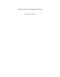 Euler Systems and Iwasawa Theory Sarah Livia Zerbes