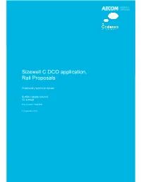 Sizewell C DCO Application, Rail Proposals
