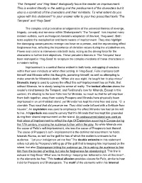 'The Tempest' and 'Hag-Seed' Dialogically Focus the Reader On