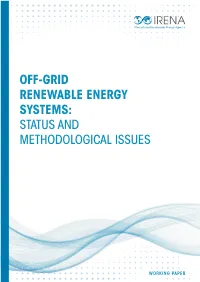 Off-Grid Renewable Energy Systems: Status and Methodological Issues
