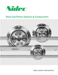 Rack and Pinion Systems & Components