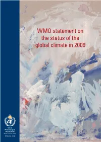 WMO Statement on the Status of the Global Climate in 2009