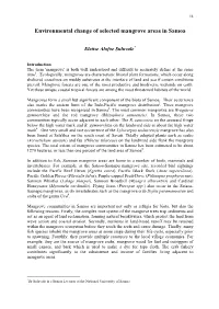 Environmental Change of Selected Mangrove Areas in Samoa