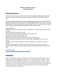 FINAL Draft Working Vermonters' Pension Proposal (4/01/2021)
