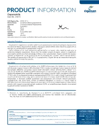 PRODUCT INFORMATION Dapansutrile Item No