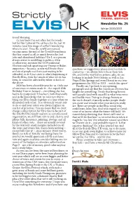 Strictly Elvis Newsletter No.25.Pdf