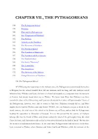 Chapter Vii., the Pythagoreans