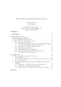 (Hyper)Ovals and Ovoids in Projective Spaces
