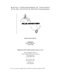 Polar Expedition Resources and Useful Websites