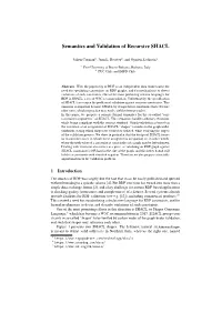Semantics and Validation of Recursive SHACL
