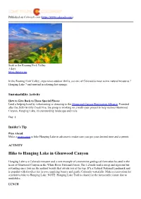 Soak in the Roaring Fork Valley 3 Days More Itineraries