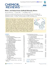 And Redox-Driven Artificial Molecular Motors