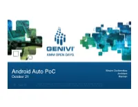 Android Auto Poc Architect October 21 Harman