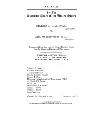 Brief Amicus Curiae of the Legacy