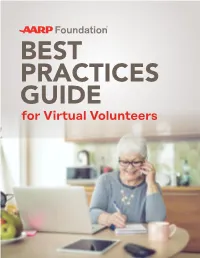 GUIDE for Virtual Volunteers What’S Inside This Guide