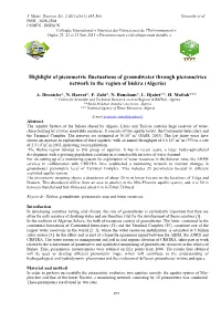 Highlight of Piezometric Fluctuations of Groundwater Through Piezometers Network in the Region of Biskra (Algeria)