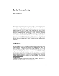 Parallel Theorem Proving
