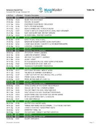 Schedule Quickprint TKRN-FM