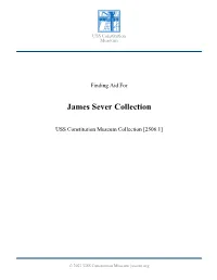 View the James Sever Collection Finding Aid Here