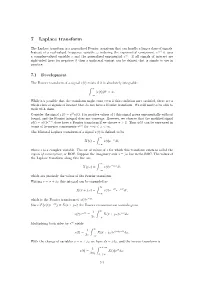 7 Laplace Transform