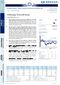 Challenging Times Still Ahead 有挑战性的时期还在将来