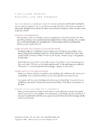 Creating Your Own Ceremony