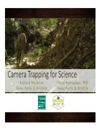 Camera Trapping for Science