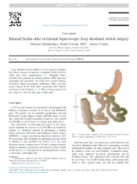 Internal Hernia After Revisional Laparoscopic Loop Duodenal Switch