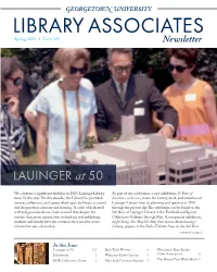 LIBRARY ASSOCIATES Spring 2020 I Issue 125 Newsletter