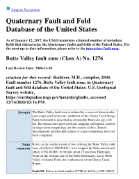 Quaternary Fault and Fold Database of the United States