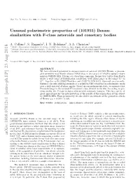 Unusual Polarimetric Properties of (101955) Bennu: Similarities with F-Class Asteroids and Cometary Bodies