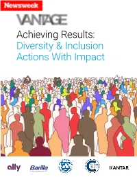Achieving Results: Diversity & Inclusion Actions with Impact