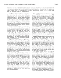 Geology of the Northeastern Flank of Apollinaris Mons, Mars: Constraints on the Erosional History from Morphology, Topography and Crater Populations