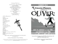 Madeleine Bialke Cast List Orphans Oliver