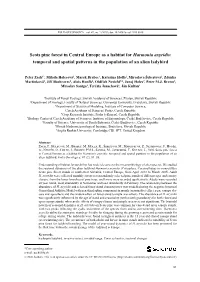 Scots Pine Forest in Central Europe As a Habitat for Harmonia Axyridis: Temporal and Spatial Patterns in the Population of an Alien Ladybird