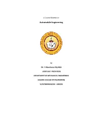 Automobile Engineering