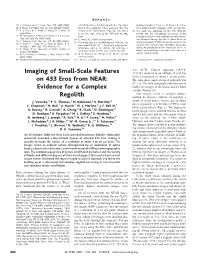 Imaging of Small-Scale Features on 433 Eros from NEAR: Evidence
