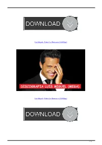 Luis Miguel Todos Los Romances 320 Kbps