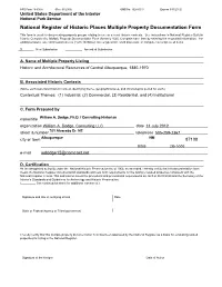 National Register of Historic Places Multiple Property Documentation Form