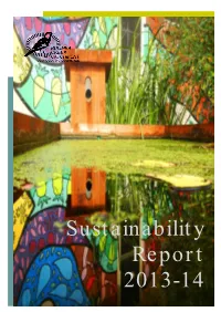 Sustainability Report 2013-14 EDITOR’S MESSAGE
