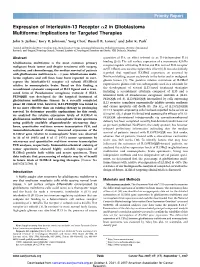Expression of Interleukin-13 Receptor A2 in Glioblastoma Multiforme: Implications for Targeted Therapies