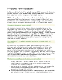 FTE All Electronic Tolling Frequently Asked Questions